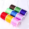Cuerdas Elásticas Planas de 500m, Multicolor, Resistentes al Desgaste, Alta Elasticidad, para Manualidades con Cuentas, Enhebrar Pulseras de Cristal, Materiales de Tejido DIY