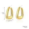 Pendientes de Lujo Ligero de Alta Gama de Venta Caliente Transfronterizos, Moda Brillante Simple, Nicho para Viajeros, Pendientes Versátiles de Otoño e Invierno