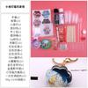 Qiaoqiao DIY Pata de Gato DIY Kit de Material Resina Epoxi Set Llavero Colgante Adorno Casero Caja de Regalo Hecha a Mano Cielo Estrellado