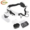 Lupa con Luz LED para Montar en la Cabeza con 8 Tipos de Lentes de Aumento Intercambiables para Lectura, Bordado, Reparación y Tasación de Antigüedades