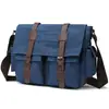 Fornecimento Direto da Fábrica Bolsa Transversal Masculina de Lona, Bolsa Mensageiro com Múltiplos Bolsos, Bolsa de Ombro Durável de Lona