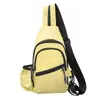 Bolso de pecho multifuncional, mochila unisex, bolso cruzado deportivo casual, bolso para botella de agua de color sólido, bolso de un solo hombro, bolso para estudiante de ciclismo