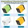 80 Watts Cabeça de Carregamento de Nitreto de Gálio Tipo C Multi-Porta Carregamento Rápido Cabo Magnético Retrátil Carregador de Celular Padrão US Fábrica de Shenzhen