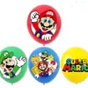 Nueva Decoración de Fiesta de Cumpleaños Infantil con Tema de Mario Plato de Papel Vaso de Papel Servilleta de Papel Bandera de Tirar Inserto para Pastel Globo