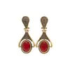 Pendientes de Aleación de Cobre para Mujer con Estilo Retro Francés, Diseño de Nicho, Temperamento Elegante de Gama Alta, Transmisión en Vivo Transfronteriza de Segunda Mano