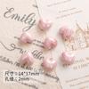 Serie Rosa Cuentas de Cerámica Pulsera de Hilo Joyería Material Hecho a Mano Aretes Cerámica Hecha a Mano Accesorios de Alta Temperatura Cuentas