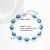 Pulsera Transfronteriza Ojo de Demonio Cruzado Europeo Americano de Oriente Medio Acero Inoxidable Moda Ojo de Aceite Goteante Joyería Personalizada Unisex