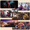 Alfombrilla de ratón Marvel de gran tamaño con borde de bloqueo, gruesa, de Iron Man, Avengers, para teclado, para oficina, grande