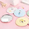 Espejo de Maquillaje Portátil, Espejo de Tocador, Espejo de Princesa, Plegable Portátil de Moda Simple Mini Cuadrado Doble Cara