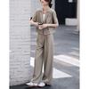 Nuevo Traje Casual de Moda Coreana para Mujer de Verano Ligero para el Trabajo Chaqueta de Traje Delgada Pantalones Rectos Conjunto de Dos Piezas