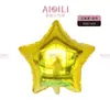 Globos de Aluminio de un Solo Color con Forma de Estrella de Cinco Puntas de 18 Pulgadas para Boda, Fiesta de Cumpleaños, Decoración de Boda, Globos Lisos al por Mayor