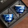 Juego de Tazas de Té de Cerámica con Flores y Mariposas del Fabricante, Taza de Anfitrión Personalizada de Alta Gama para Mujeres, Regalo para Invitados