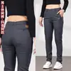 Pantalones casuales para hombre de comercio exterior transfronterizo, cintura semi-elástica de negocios, pantalones largos versátiles de corte slim, nuevos pantalones rectos de corte slim