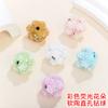 Arcilla de Colores Flor Fluorescente Bola de Diamante Cuentas con Agujero Recto Accesorios para Colgante de Teléfono Llavero Collar DIY