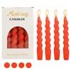Vela longa espiral torcida e colorida, para venda por atacado, para casa, criativa, para casamentos, sem fumaça, Amazon, internacional