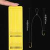 17cm producto terminado atado hilo corto doble anzuelo funda dorada sin púas anzuelo pequeño para peces 0.3 0.5 0.8 hilo corto colgante