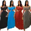 C7430 Transfronterizo Aliexpress Amazon Moda Europea y Americana para Mujer Top de Tubo Sexy Ajustado Vestido de Malla Transparente
