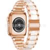 Adecuado para Apple Watch Applewatch11-1Se Serie Completa Correa de Reloj de Resina Ligera de Lujo Metálica de Tres Piezas en Stock