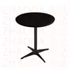 Mesa Cuadrada de Color Nogal para Uso Doméstico, Mesa de Comedor para Uso Comercial, Mesa de Comedor de Madera Maciza para Restaurantes, Mesa de Comedor de Pizarra para Restaurantes de Comida Rápida