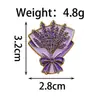 Broche de liga com formato de desenho animado de gota de óleo, buquê de menininha fofa, acessório criativo, distintivo, decoração para roupa, mochila