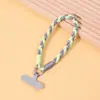 Cordão para Celular Corda de Poliéster Trançada à Mão Pingente Curto Chaveiro de Boneca de Pelúcia Alça de Pulso para Câmera Anti-queda Anti-perda