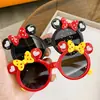 Novos Óculos de Sol Infantis com Laço do Mickey Óculos de Sol Cartoon da Moda Óculos de Sol com Proteção UV