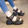Sandalias de papá de talla grande para mujer, marca transfronteriza de comercio exterior, suela gruesa, versátiles para el verano, plataforma, suela blanda, deportivas para exteriores, zapatos de playa