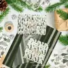 Papel Perlado Bosque Verde de Navidad 17g Papel de Regalo para Dulces a Prueba de Humedad Papel de Copia de Navidad