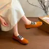 Sapatos de Ballet de Sola Macia para Primavera e Outono, Ajustados à Forma do Pé, Sapatos de Salto Baixo para Caminhada Feminina 2026 Wen Lizhen Usado na Pé Boca Rasa Incríveis