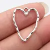 26X20Mm 1.5g Multicolores Accesorios para Joyería DIY Directo del Fabricante Patrón Martillado Colgante de Corazón Hueco
