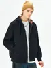 Chaqueta con capucha de algodón lavado estilo americano vintage para hombre, marca de moda Detroit Dressed, lona, manga larga