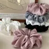 Goma para el pelo gruesa de satén estilo coreano Alta elasticidad Suave banda para el pelo de satén Cuerda para el pelo versátil Banda para el pelo de alto valor para mujer