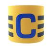 Brazalete de capitán de fútbol Shiwei impreso C transfronterizo, nuevo brazalete de capitán para partidos de fútbol, brazalete pegado y envuelto