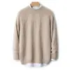 Outono e Inverno Novo Tricô 100% Lã Pura Masculino Gola Redonda Tricô Xadrez Diamante Casual de Negócios Tricô Base