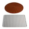 Mantel Individual de Silicona Engrosado Alfombrilla de Drenaje Vajilla Impermeable Alfombrilla de Drenaje para Copas de Vino Mantel Individual Aislante Alfombrilla para Horno Freidora de Aire