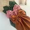 Pinza para el pelo grande de clip de resorte con lazo de satén popular transfronterizo, pasador de color sólido para mujeres, accesorios para el cabello