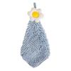 Bonita toalla de mano con diseño de flores para colgar en el hogar, cocina, baño, de alta calidad, absorbente de agua, de secado rápido, gruesa.