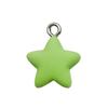 Colgante de resina con forma de crema y pegamento, con forma de estrella de cinco puntas, de color caramelo, ideal para llaveros y accesorios de joyería.