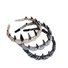 Faixa de Cabelo Xadrez Estilo Francês com Dentes, Antiderrapante, Design de Coroa Alta, Acessório de Cabelo de Luxo, Estiloso, Elegante e Chique