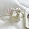 2026 Nova Bolsa de Mão Estilo Coreano com Renda de Bolinhas e Acabamento, Mini Bolsa Transversal para Crianças e Pais e Filhos, Acessório para Mulheres