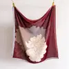 Pañuelo Cuadrado Grande Estilo Peonía con Tacto de Algodón y Lino, Chal Versátil de Terciopelo Espigado Falso Seda, Pañuelo para la Cabeza y Bufanda Estampados