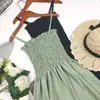 Vestido de base justo estilo coreano, sem mangas, tomara que caia, novo para primavera e verão de 2024
