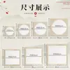 Envío Gratis Cartulina para Caligrafía y Pintura al por Mayor Tarjeta de Cartulina Tradicional China Pintura Hecha a Mano Superficie de Espejo Estilo Antiguo Redondo Caligrafía Papel de Cáñamo Papel Blanco en Blanco