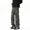 Pantalones de Grúa para Tala de Camuflaje Americano para Hombre Altos con Forro Jeans Primavera y Otoño Rectos Talla Grande