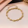 Collar, Pulsera y Pendientes de Acero de Titanio con Diseño Retro de Grano de Café y Nariz de Cerdo Europeos y Americanos, Joyería de Diseño de Nicho Moderna y Exquisita