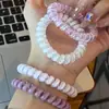 Cuerda de Teléfono de Gelatina de Alta Elasticidad Color Dopamina, Lazo para el Cabello, Gama Alta, Lazo para el Cabello Dulce y No Dañino, Lazo para el Cabello y Accesorio para la Cabeza