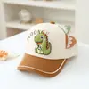 Gorra de Béisbol de Dinosaurio Pequeño Súper Linda para Bebé de Primavera y Verano, Gorra de Sol Bordada a la Moda, Gorra de Béisbol Delgada para Niños y Niñas