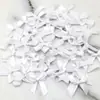 Lazo de Cinta de Satén Rosa Fresco 4*4cm Flor de Lazo de Satén de Poliéster Manualidades DIY Decoración para Coser Ropa