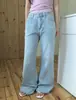 Temperamento retrô 2026 novo verão versão coreana cor clara cintura alta perna fina alongamento jeans lavado calça comprida feminina