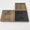 Empaque de Terminal Caja de Madera Almacenamiento Soporte Interior Impresión de Logo Música para Coche Tapa abatible Caja de Empaque USB Digital